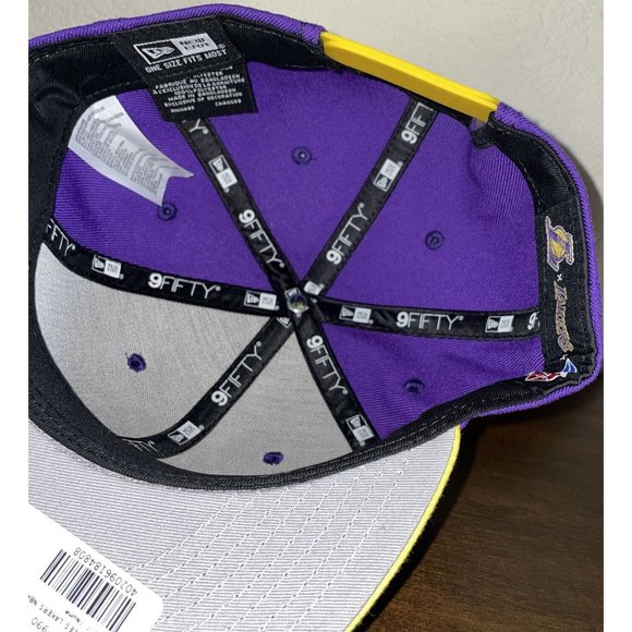 New Era LA Los Angeles Lakers 9FIFTY Mauve Hat Cap NBA Official Embroidered - Picture 7 of 7